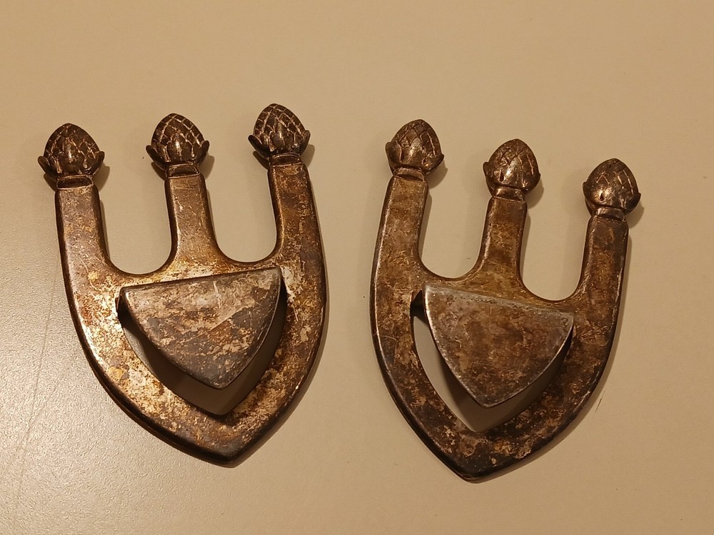 Vintage Sheffield Silver Co Italy Bookmark Spoon Rest Pinecone Acorn Trident