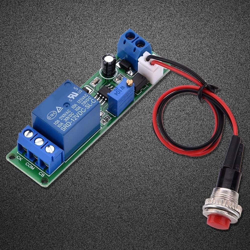 DC 12V Timer Module Adjustable Timer Delay Turn Off Module Timing Relay Time ...