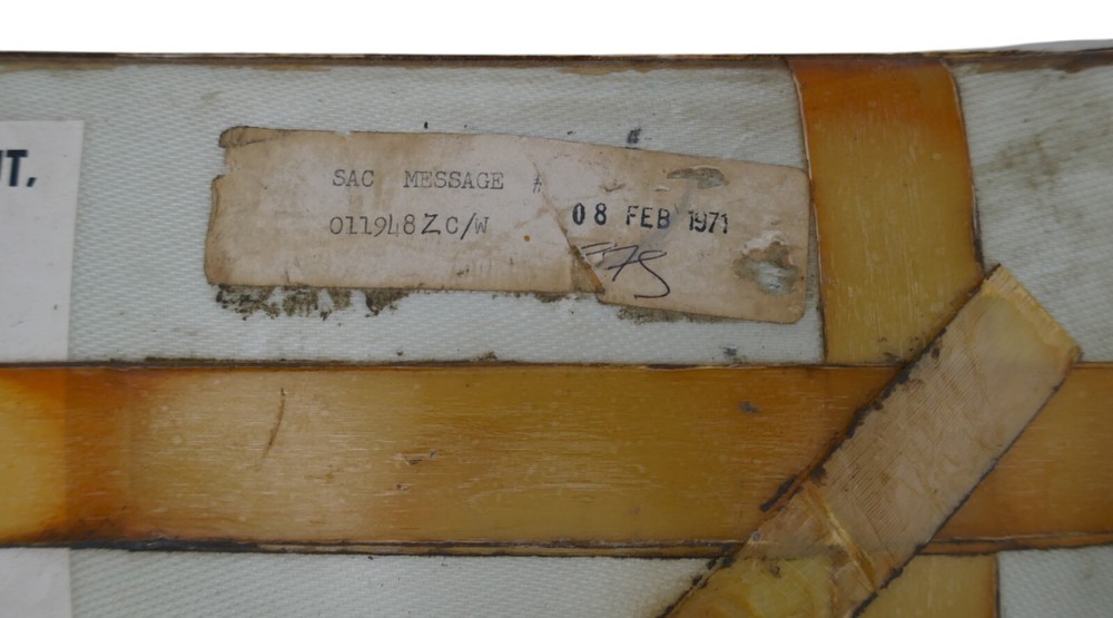 1960 USAF Sealed Container Parachute Bailout Sleeping Bag