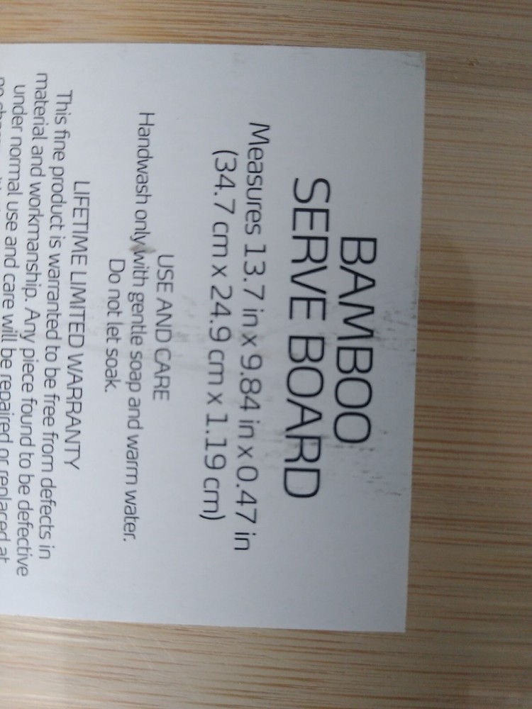 Bamboo Serve Board