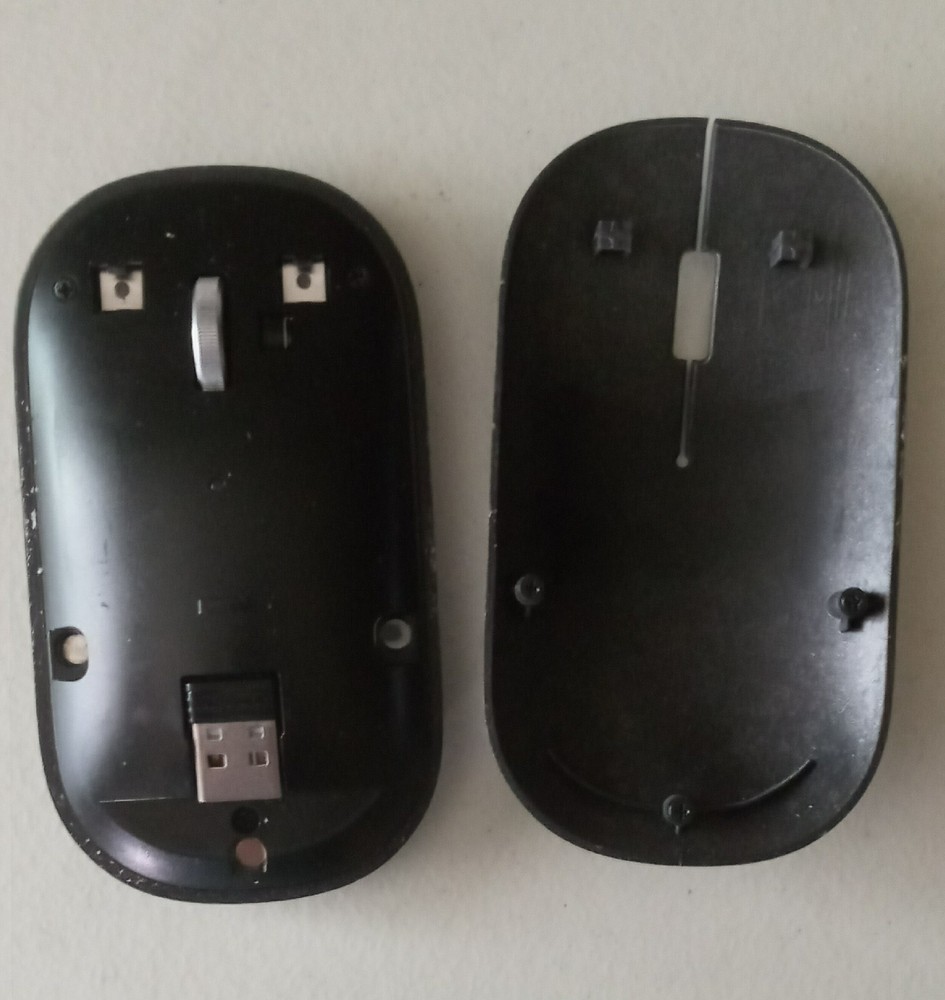 TECKNET 2.4 GHz Bluetooth Wireless Rechargeable Silent Mouse TK-MS001 Black