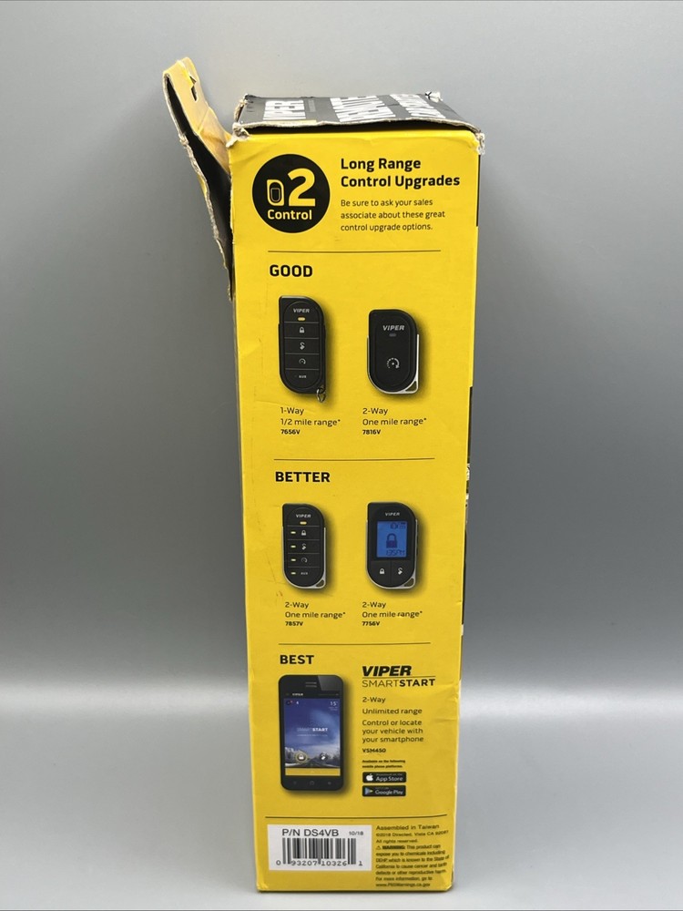 Viper DS4VB Remote Car Starter - New Open Box - Missing One Cable