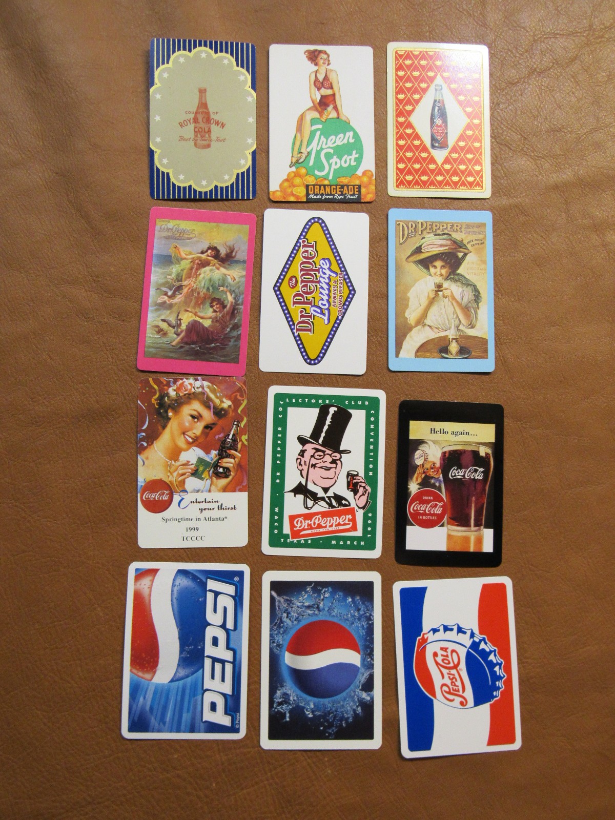 Twelve Soda Advertising Playing Swap Cards
