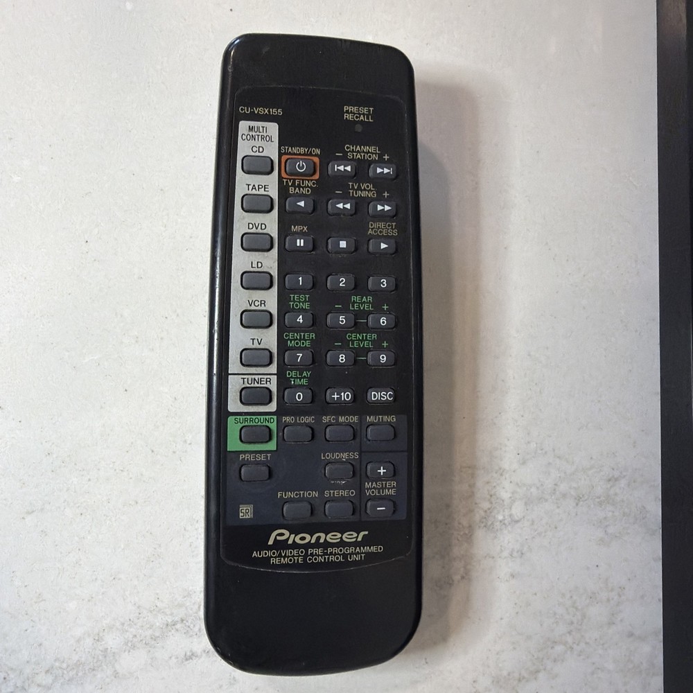 Pioneer VSX-108 Audio Multi-Channel Receiver Tested & Working W/ Remote Bundle