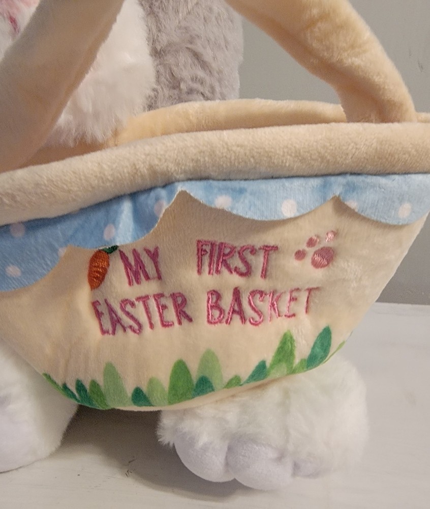 Easter Bunny with Basket- My First Easter Basket