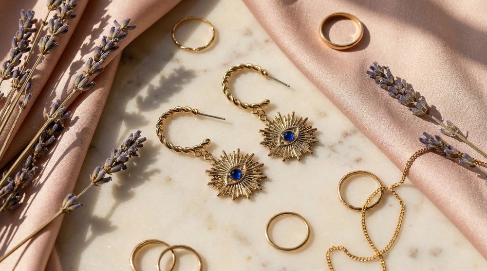 Eveil Eye Huggie Earring