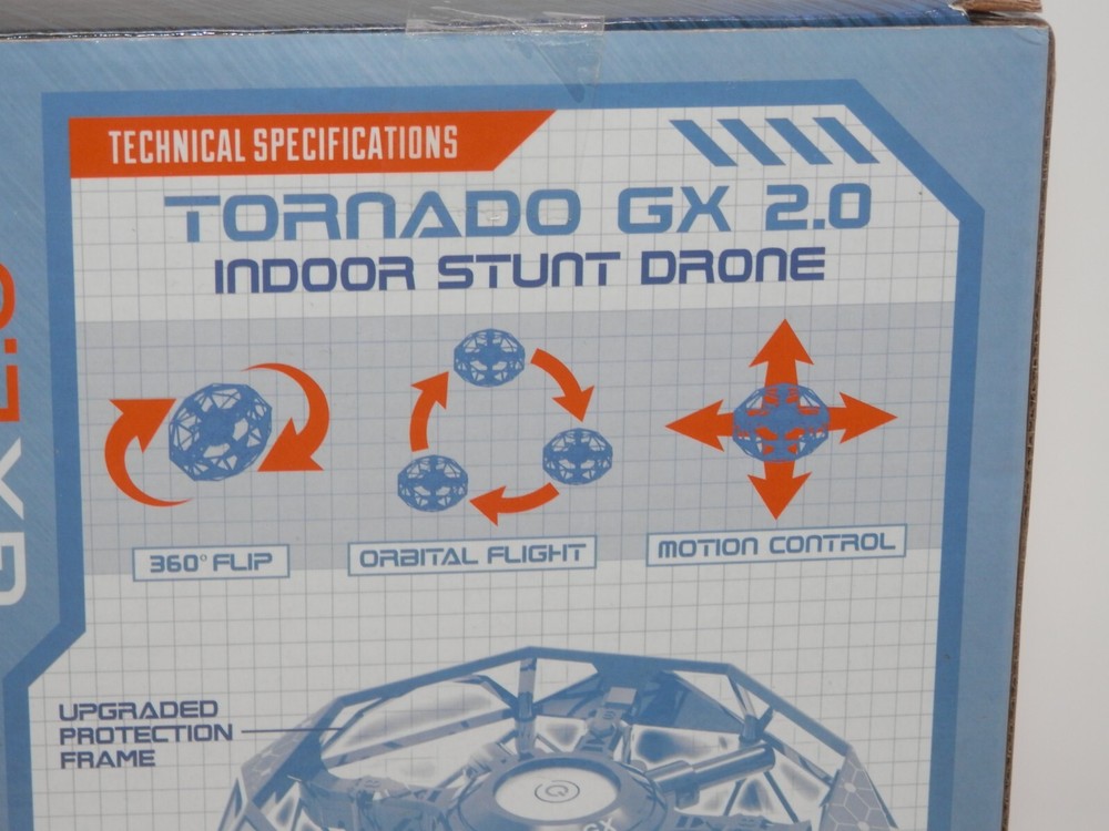 Tornado GX 2.0 Indoor Stunt Drone Motion Controlled 360° Flips Object Avoidance