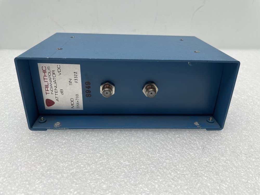 TRILITHIC ATTENUATOR ADJUSTABLE ATTENUATION CONTROL BOX BMA-780 0-10dB