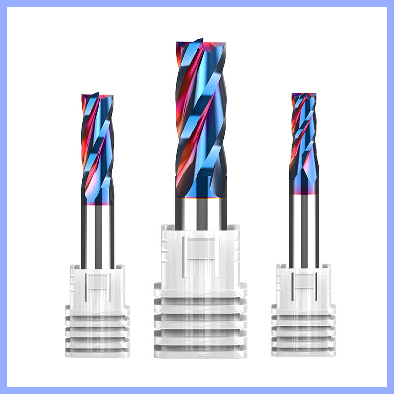 Solid Carbide End Mill 4 Flute nACo Coated - Micrograin Carbide - Slot Drill