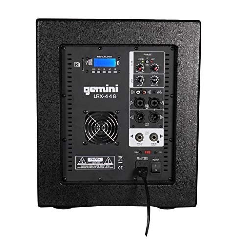 Gemini Sound LRX-448 Professional Bluetooth PA System, Line Array with 4x4