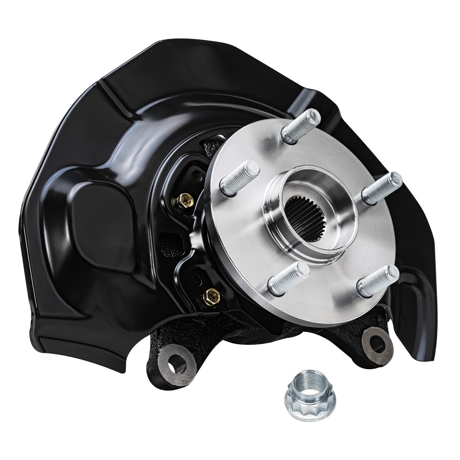 Pair Front Steering Knuckle & Wheel Hub Bearing for 2005 2006-2011 Toyota Avalon