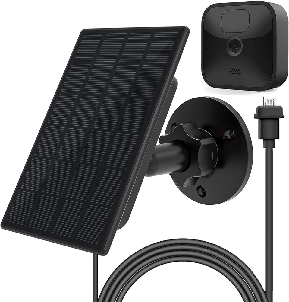 Solar Panel for Blink Camera Outdoor, 2W Blink Camera Solar Panel Compatible