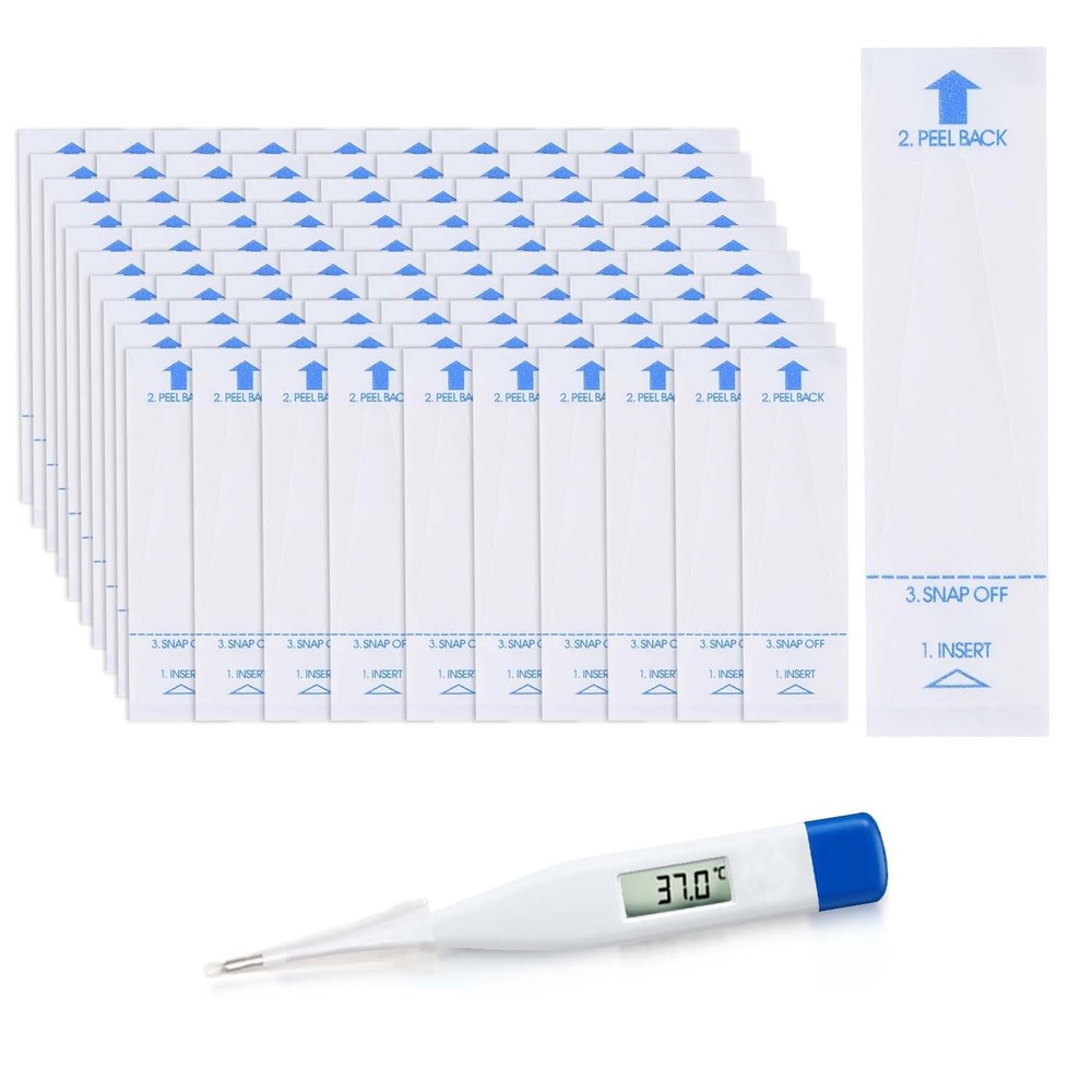 100 Count Disposable Thermometer Probe Covers - Waterproof, Hygienic Sheaths