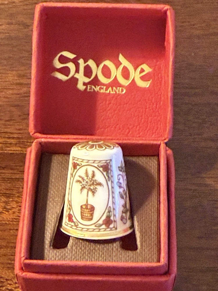 Spode Thimble SPODE'S Fine PLANTS China England In Box