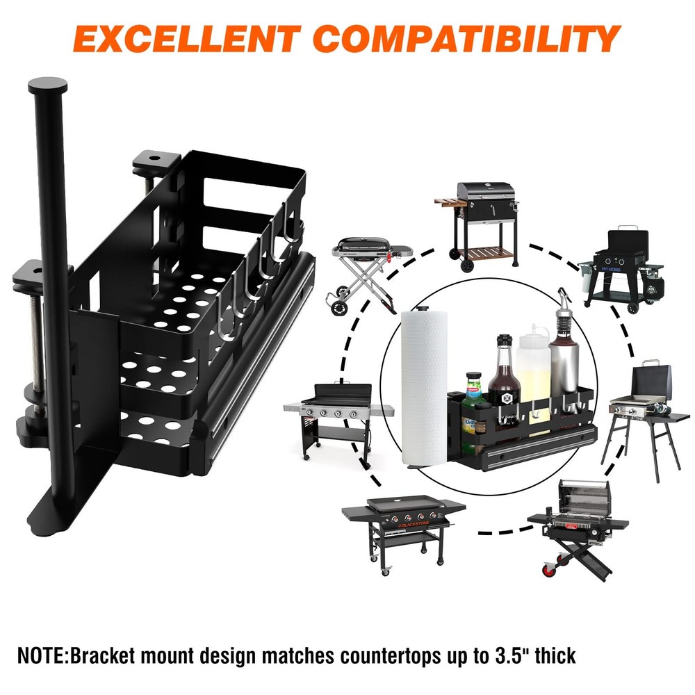 Griddle Caddy for Blackstone/Weber Grill, Griddle for Space Saving,Grilling S...