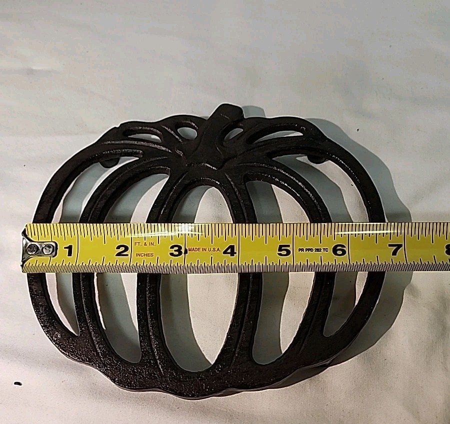 Rustic Metal Pumpkin Trivet Fall Thanksgiving Pumpkin Table Decor .
