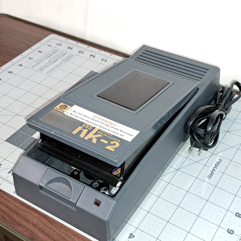 KINYO NK-2 VHS Commmercial REWINDER Tested BLEMS MAY VARY