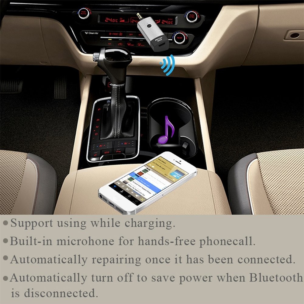 Bluetooth Car Adapter For Car Audio Wireless Bluetooth Receiver Car Kit For Home