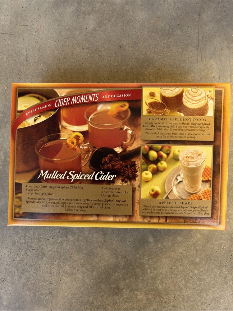 Alpine Spiced Apple Cider Instant Drink Mix (2 Boxes)