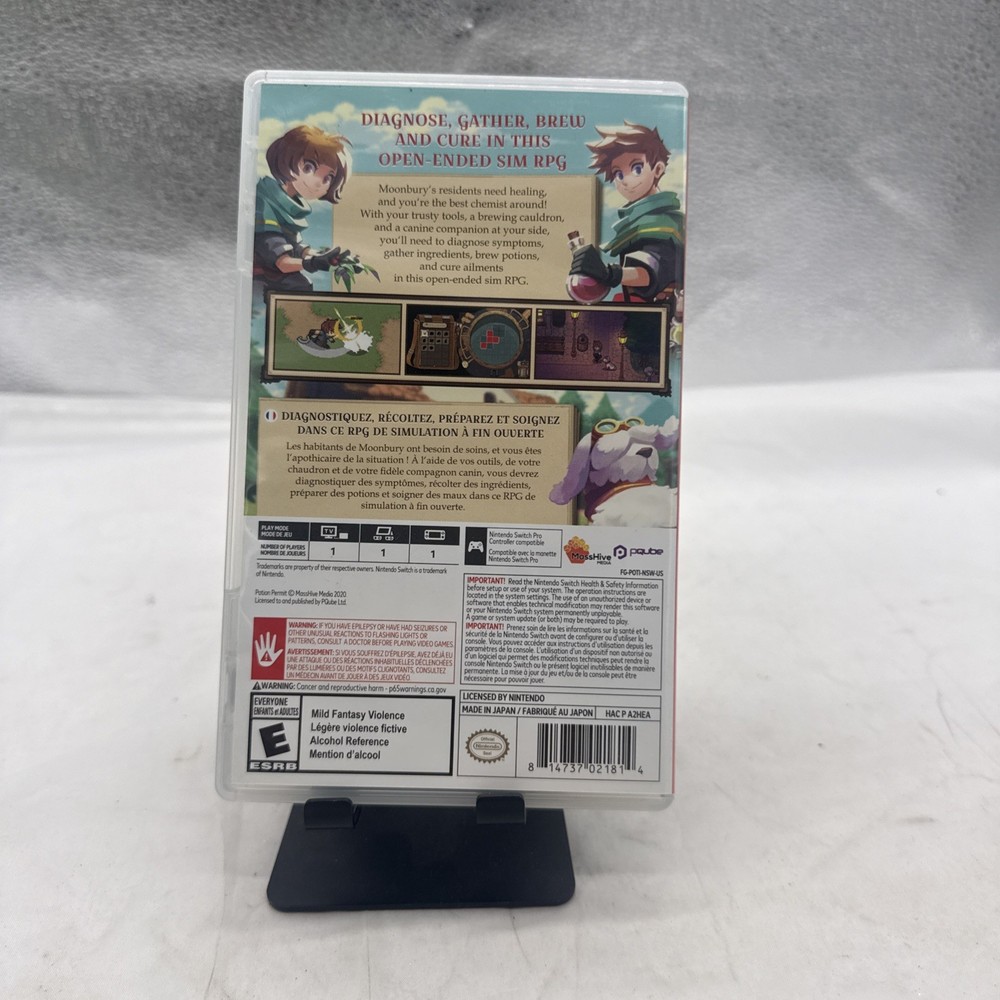 Potion Permit Switch Case only, No Game Complete