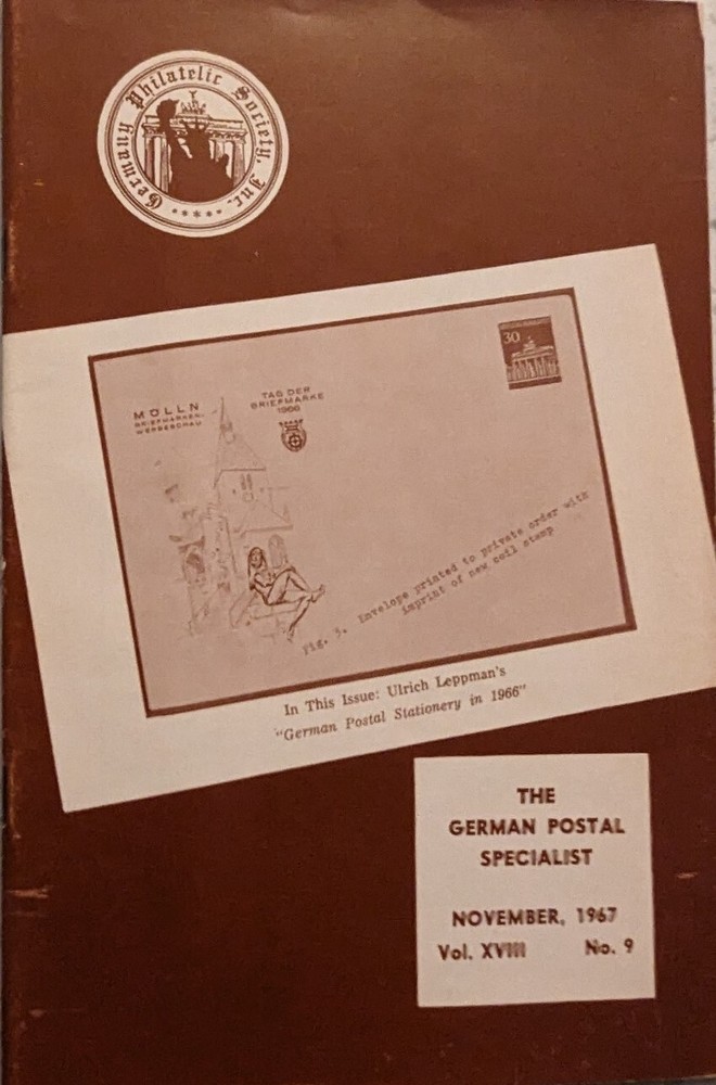 German Postal Specialist 1967 Recent Postal Stationary Postal System 1815-1871