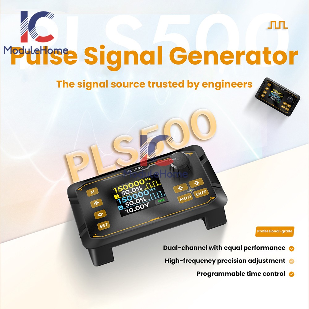 Signal Generator Module 2CH Adjustable Dead zone PWM Pulse Frequency Duty Cycle