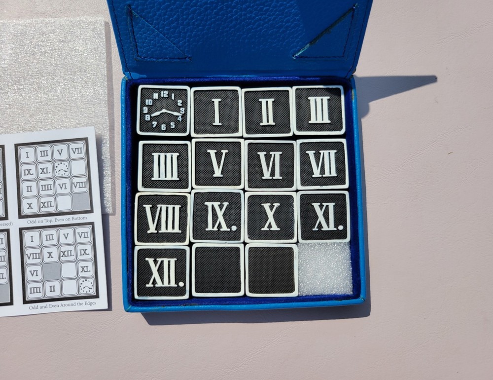 Levenger Time Puzzle with Blue Case and Instructions - 100% Complete