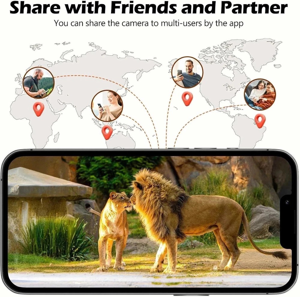 Solar Trail Camera 4G LTE Cellular Security Camera with SIM Card Live Streaming✅