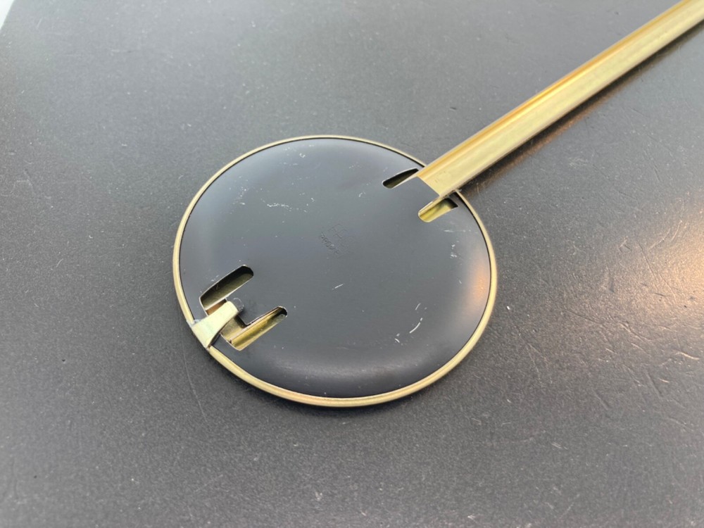 Quartz Clock 10 1/8" Pendulum 2 5/8" Diameter Bob with Single Hook