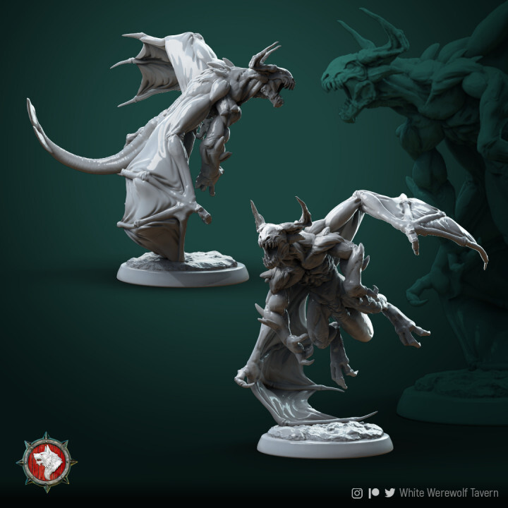 Devil Demon Miniature | D&D DnD | Pathfinder | RPG