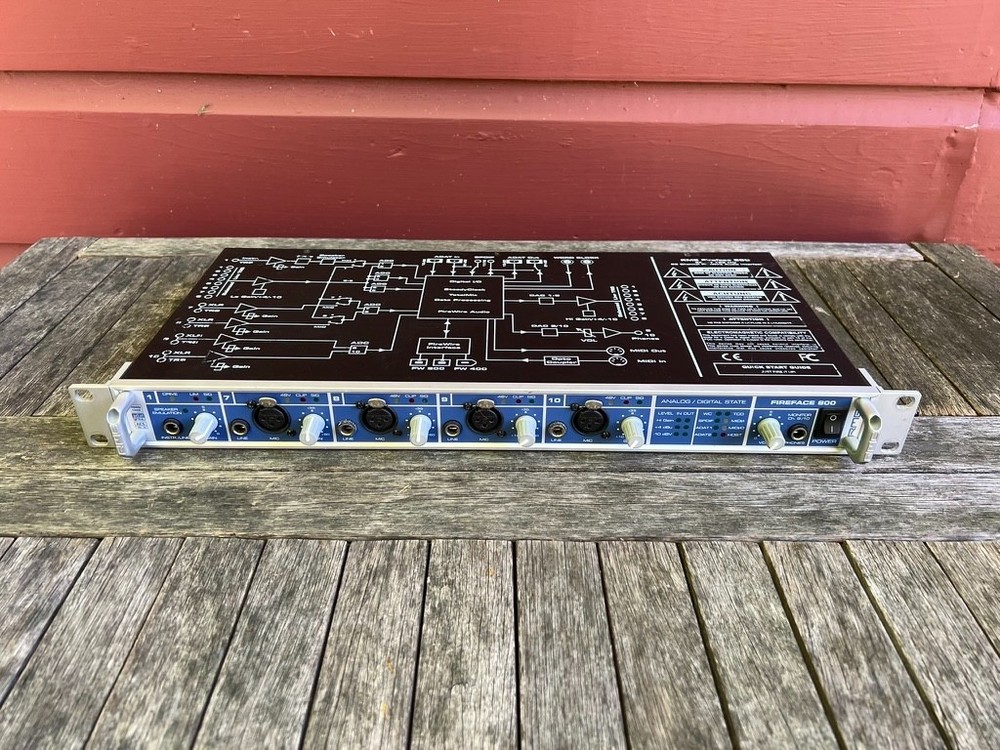 RME Fireface 800 rackmount audio interface. 192KHz, 56 channels.