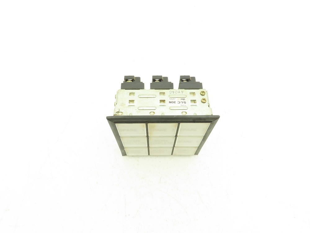 IDEC SLC30N Annuncaiator Lighted Control Panel 9 Panel 24V
