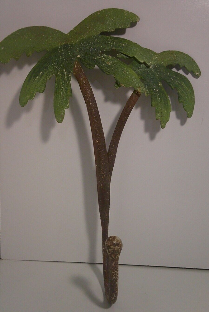 Metal Palm Tree Hook Wall Decor