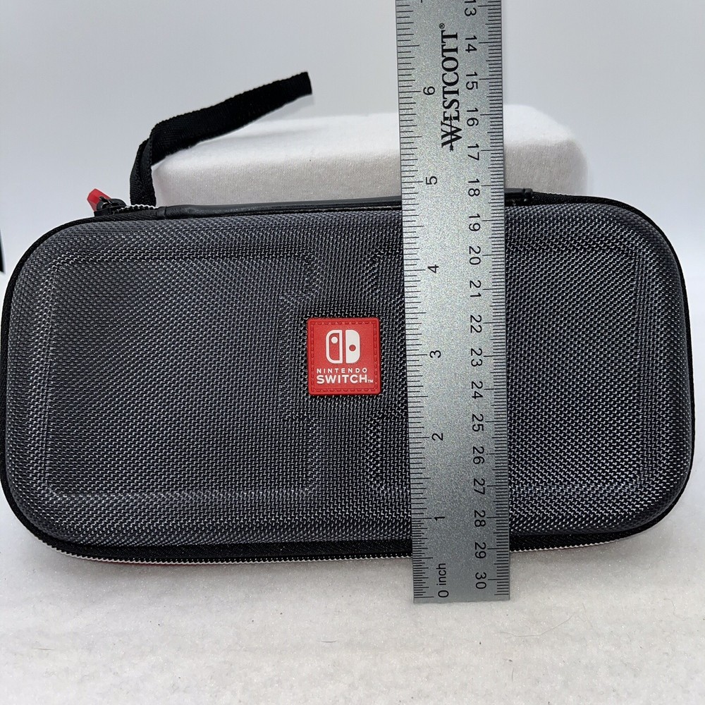 Nintendo Switch hard shell case gray accessories 9"x5"