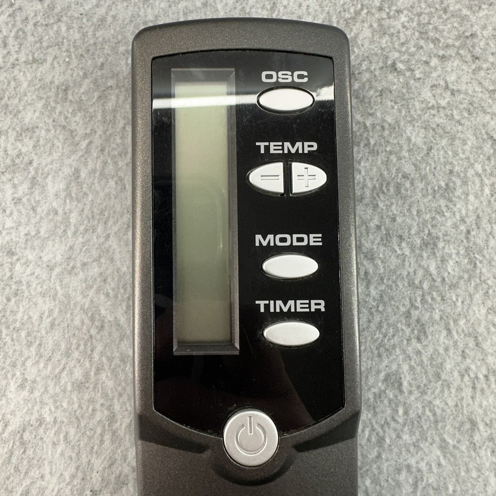 LASKO Fan Remote Control 6 Button Digital LCD Screen Timer Temp Oscillating Mode