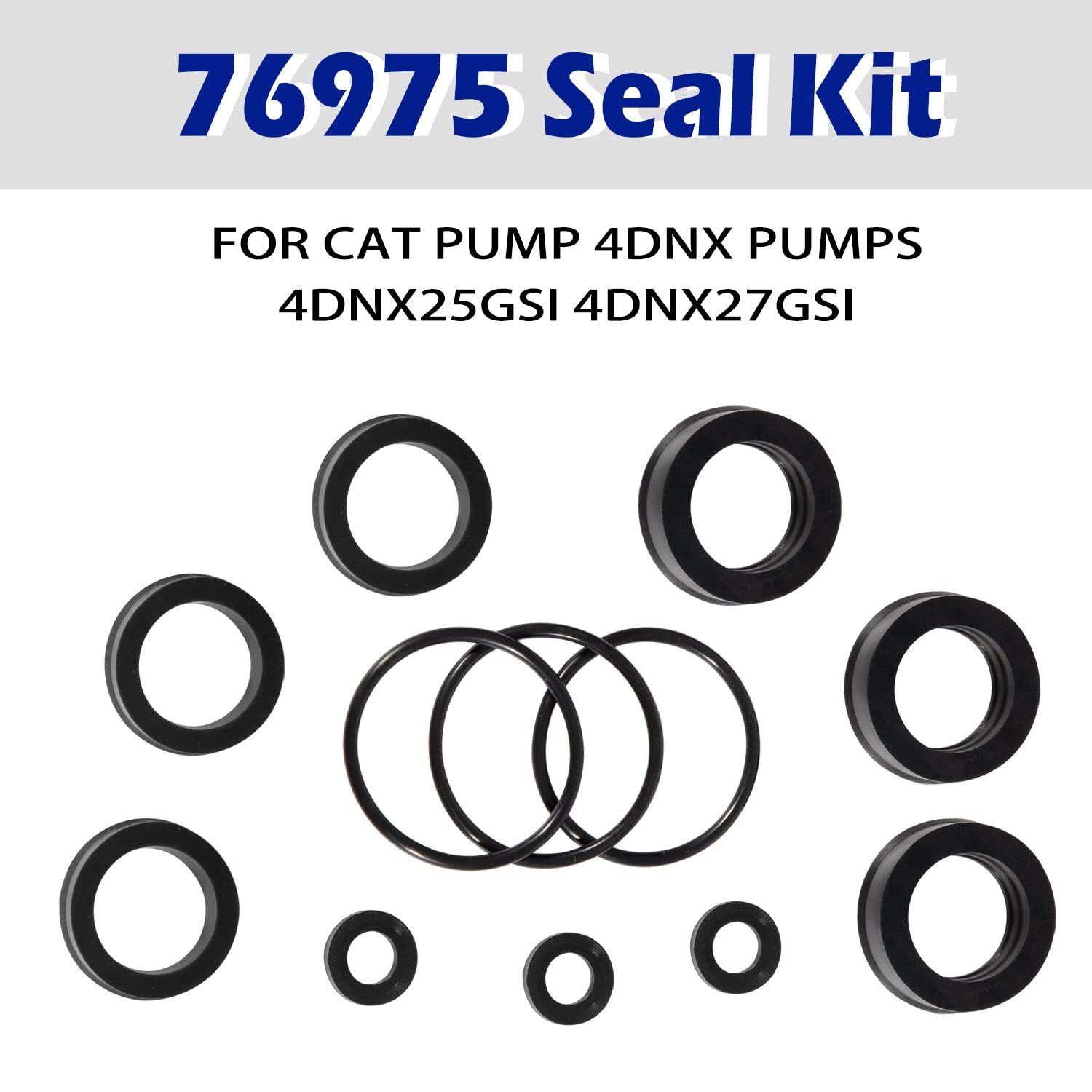 76975 Water Packing Seal Kit For Cat Pump 4DNX Series Pressure Washer Pump