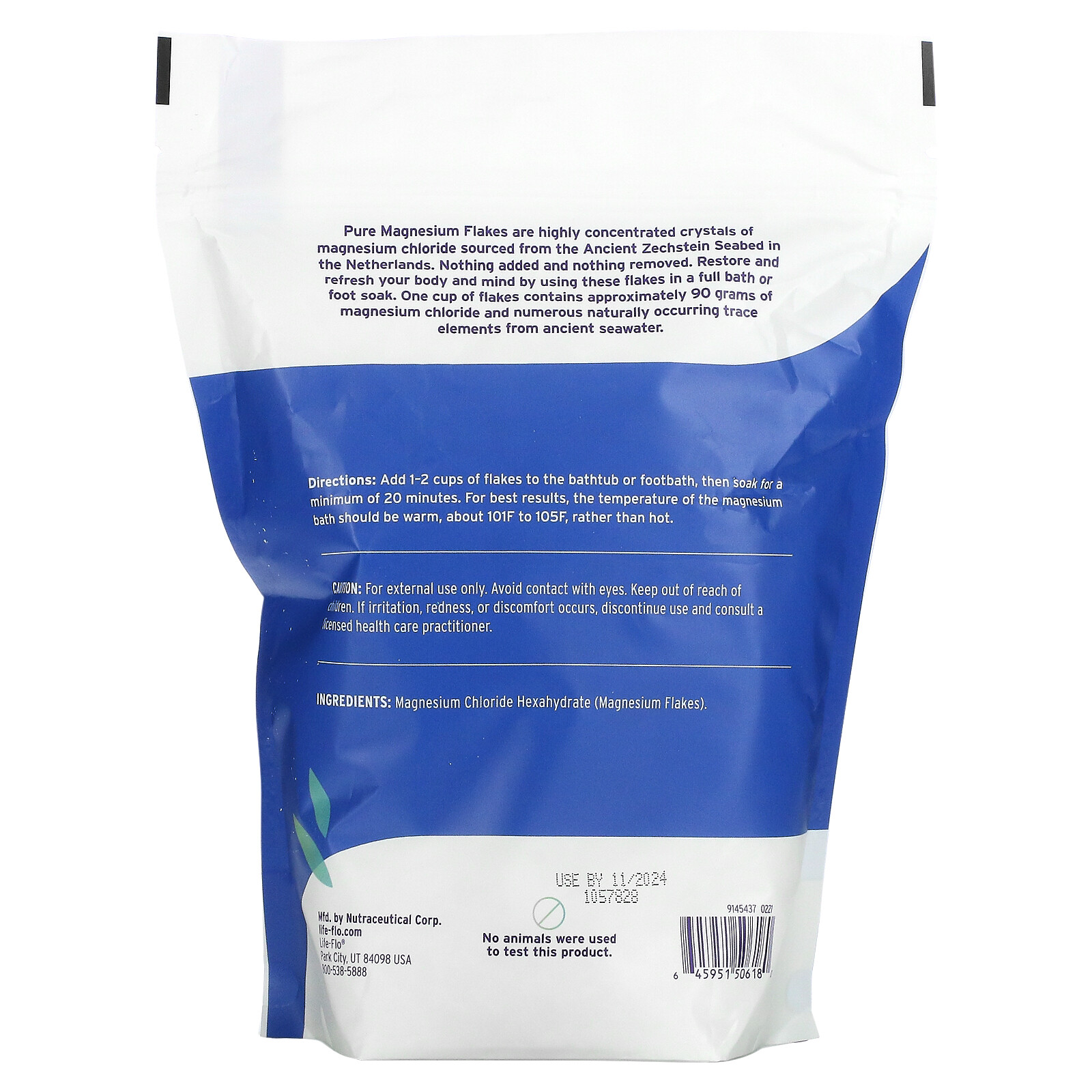 Pure Magnesium Flakes, 1.65 lb (26.4 oz)