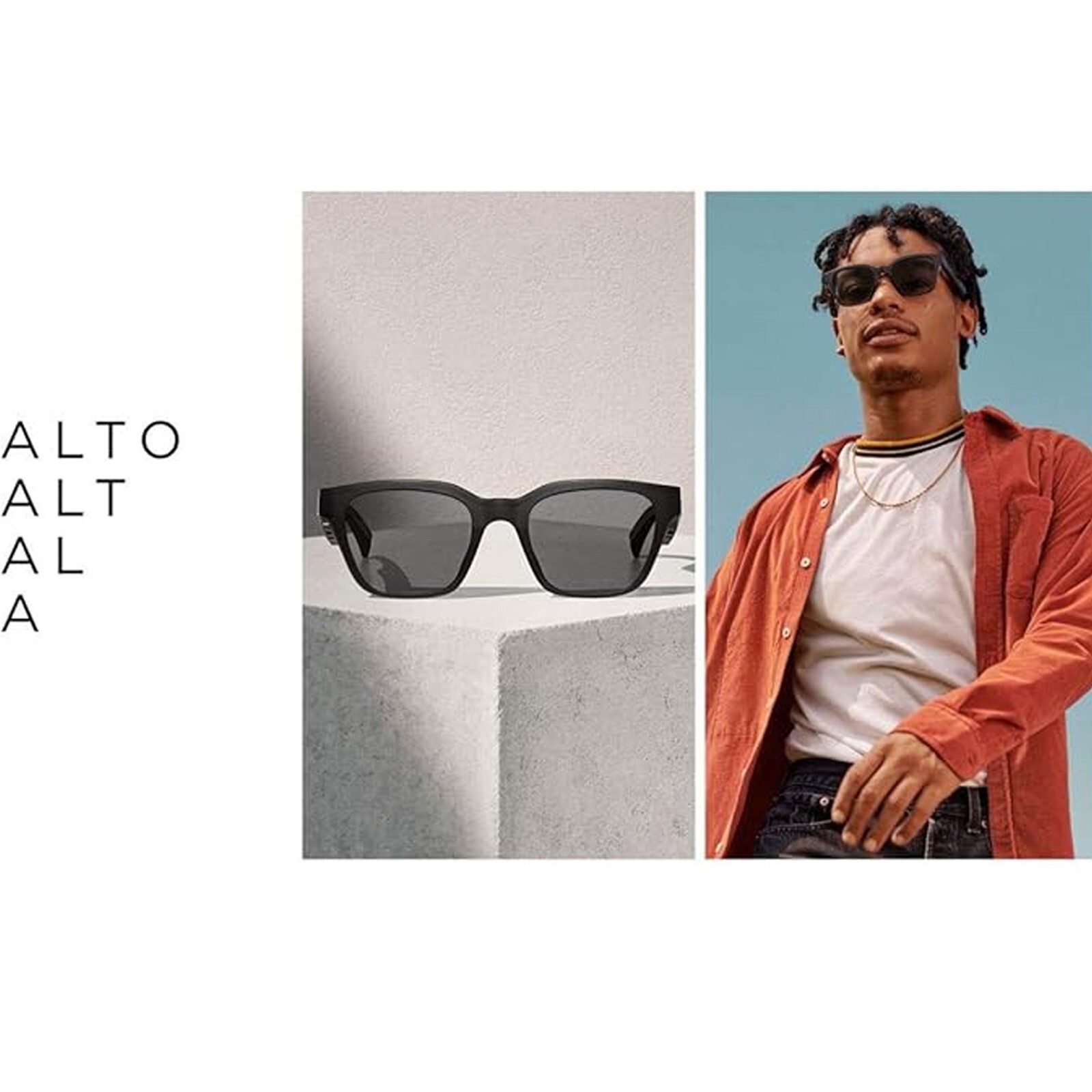 Bose Frames Alto M/L Audio Sunglasses With Open Ear Headphones W/Bluetooth-Black