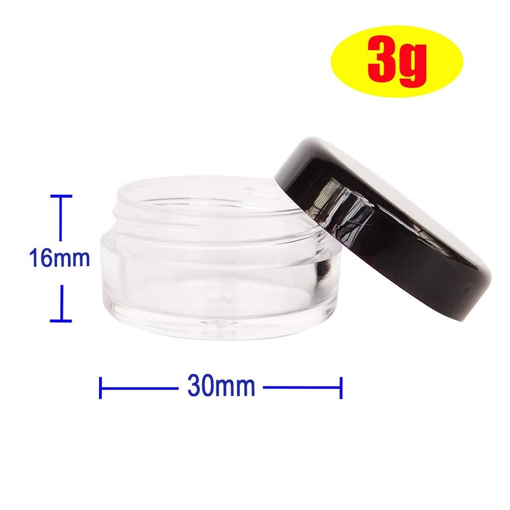20pack 3g Empty Sample Jars, 3ml Small Cosmetic Container for Makeup Eyeshado...
