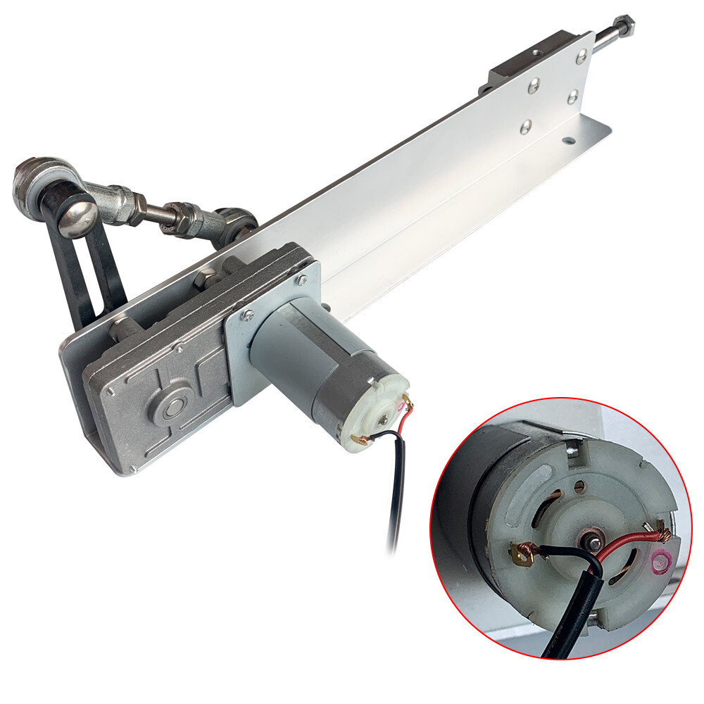 DC 12V 150MM 6inch 160RPM Reciprocating Linear Actuator Motor with Stand DIY US