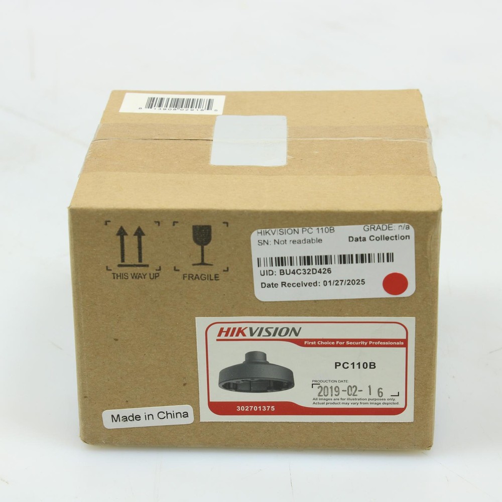 HikVision PC 110B Pendant Mount Cap for Dome Camera Black