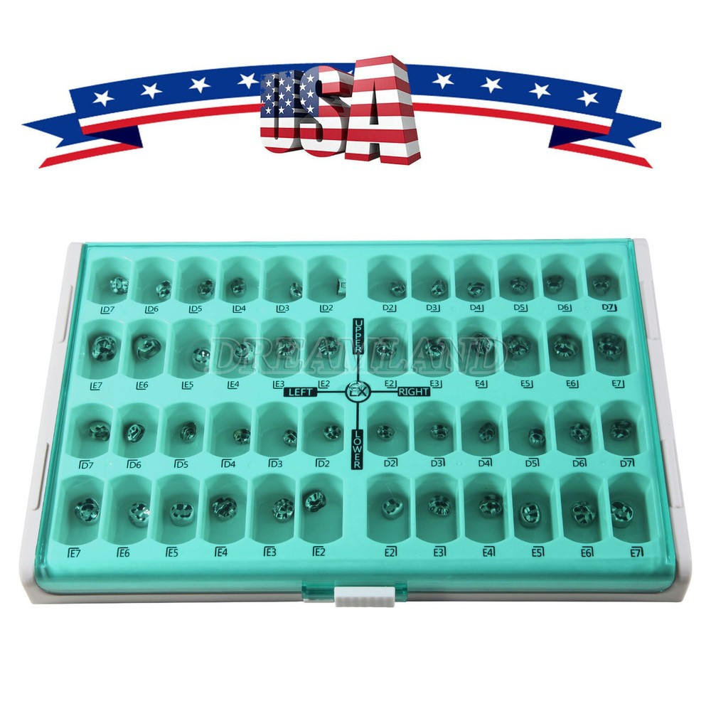 48 ASSORTED PRIMARY MOLAR STAINLESS STEEL CROWNS - COMPLETE KIT