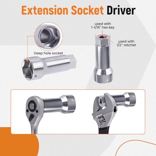 Axle Spindle Thread Chaser Set, Thread Rethreading Restorer Master 16 PCS