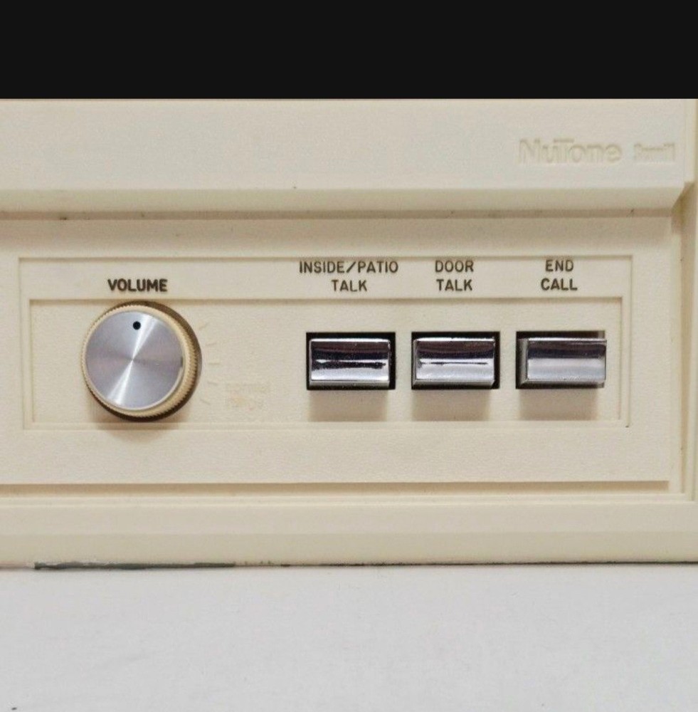 VTG Nutone Scovill Intercom Speaker & Metal Wall Insert E1170 * Read