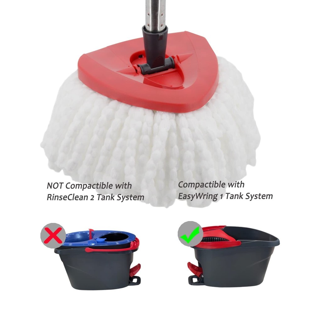 5 Pack Spin Mop Replacement Heads Mop Refills Microfiber Mop Replace Heads Sa...
