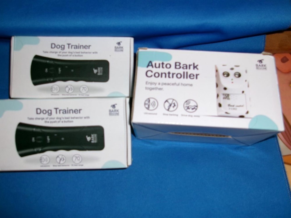 BARK BEGONE AUTO BARK CONTROLLER & 2 DOG TRAINER NEW