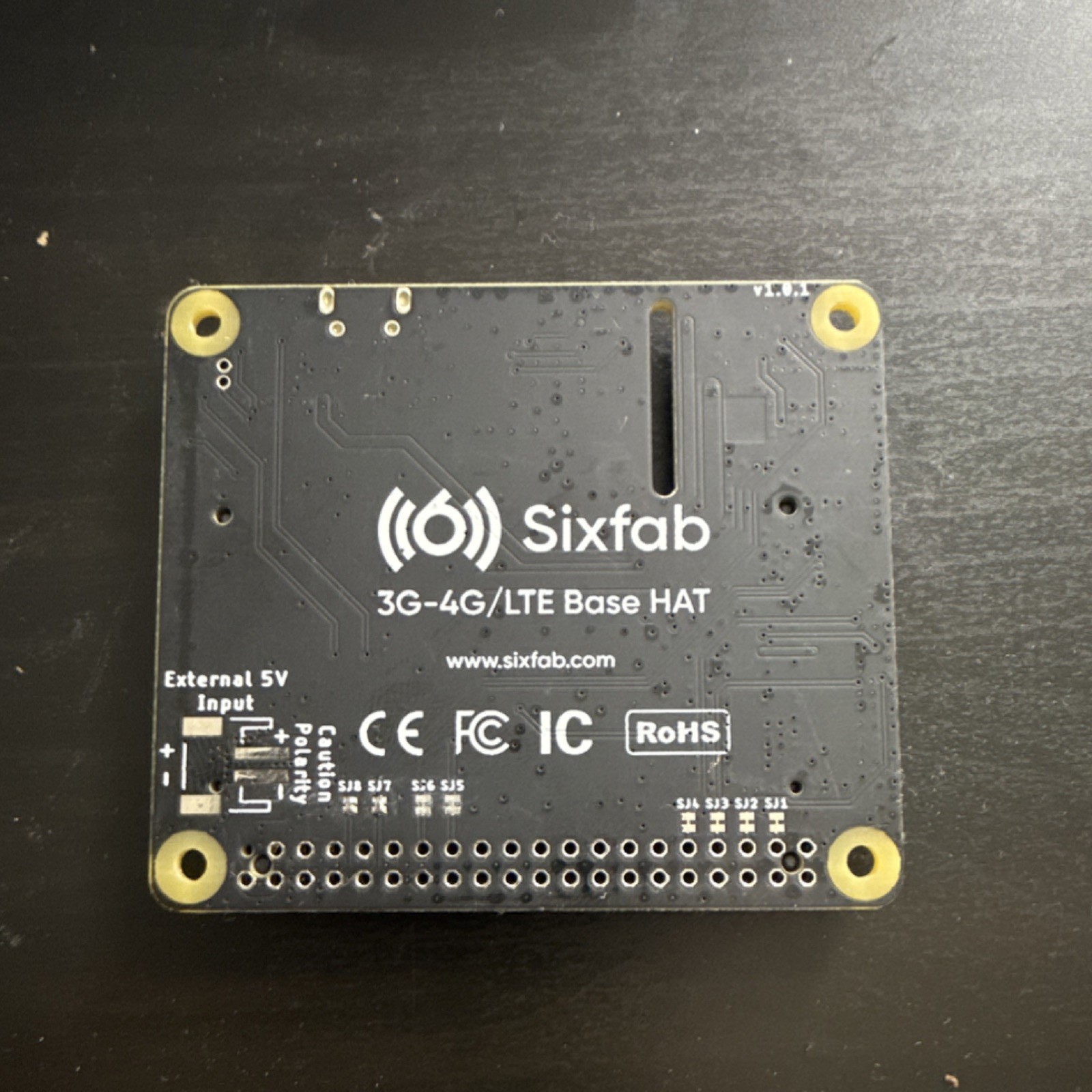 Sixfab 3G-4G/LTE Base HAT Development Board for Raspberry Pi