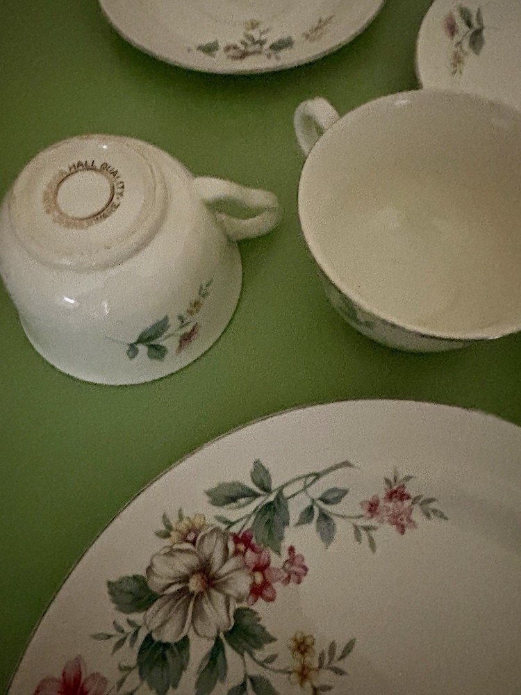 Vintage 1950-60's Superior Hall Dinnerware Set-Springtime Pattern