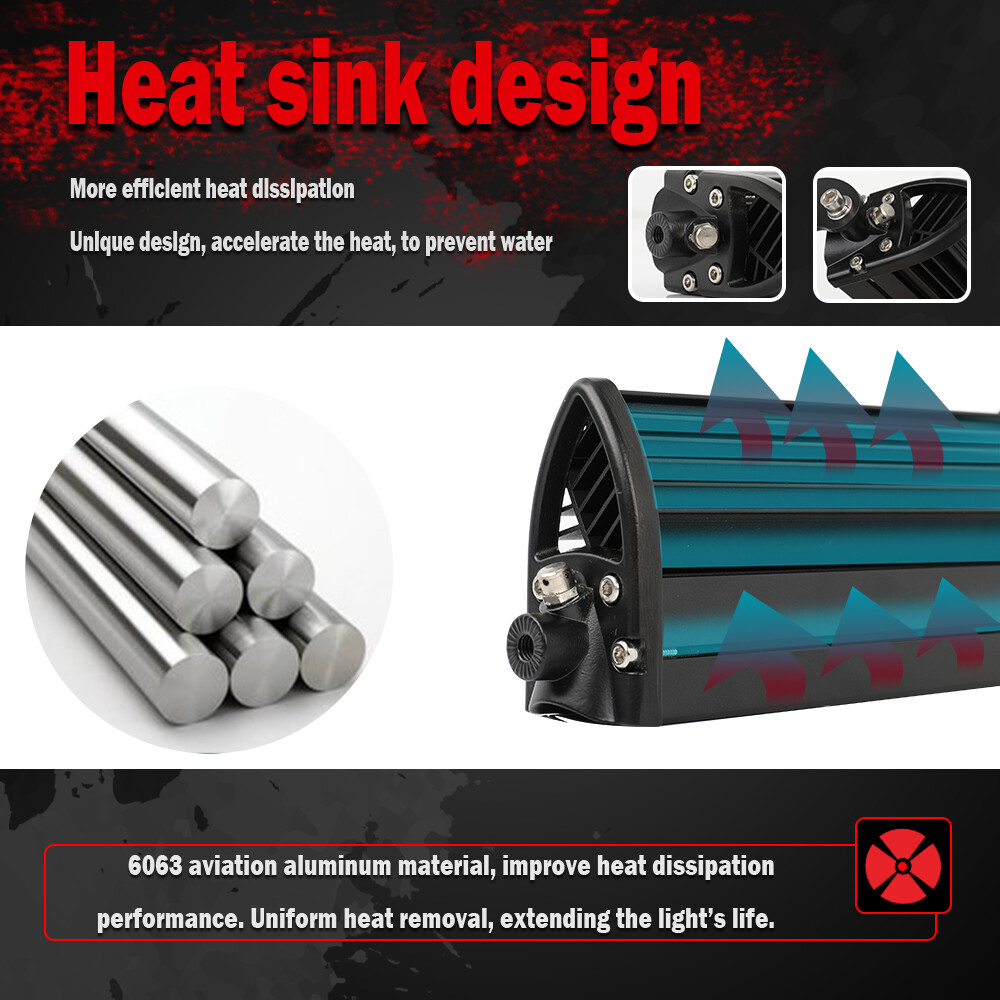 For Kawasaki Teryx KRX 1000 Roof 42'' Led Light Bar+3'' Dual Color LED Pods Kits