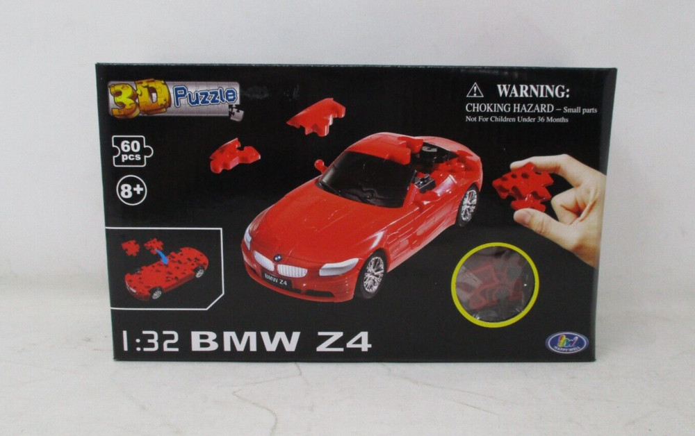 Puzzle Fun 3D 1:32 BMW Z4 - Solid Red- 60 pieces